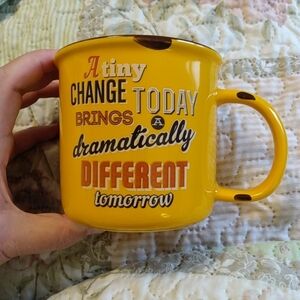 Better Kitchen Lifver Yellow Inspiration Mug 16oz Coffee Tea Pencil holder